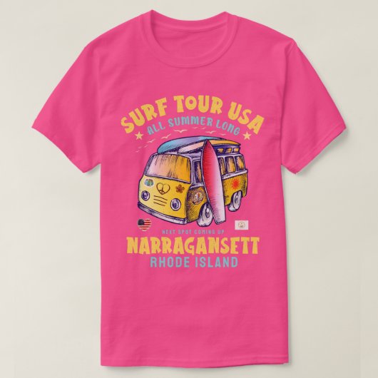 T-shirt Narragansett Rhode Island (Design devant)