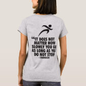 T-shirt N'ARRÊTE PAS. Exécution de l'entraînement de marat (Dos)