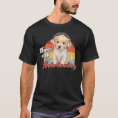T-shirt N'arrêtez pas de récupérer, Drôle chien d'or (Devant)