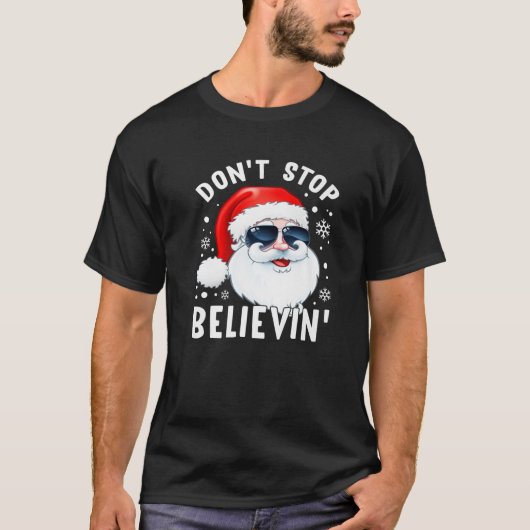 T-shirt N'arrêtez pas le Père Noël de Croyevin Drôle Noël  (Devant)