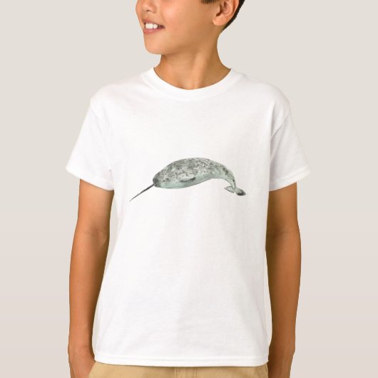 T-shirt Narval aquarelle baleine (Devant)