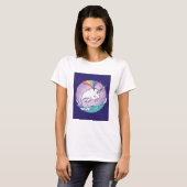 T-shirt Narval Arc-en-ciel (Devant entier)