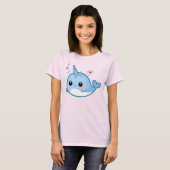 T-shirt narval de bébé Cute kawaii (Devant entier)