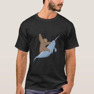 T-shirt Narwahl Unicorn Beluga Tusk Fish Sloth Cadeau