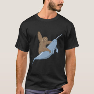 T-shirt Narwahl Unicorn Beluga Tusk Fish Sloth Cadeau