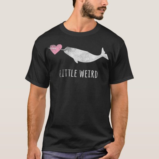 T-shirt Narwhal Cute Whale Sea Love Graphisme _ (Devant)