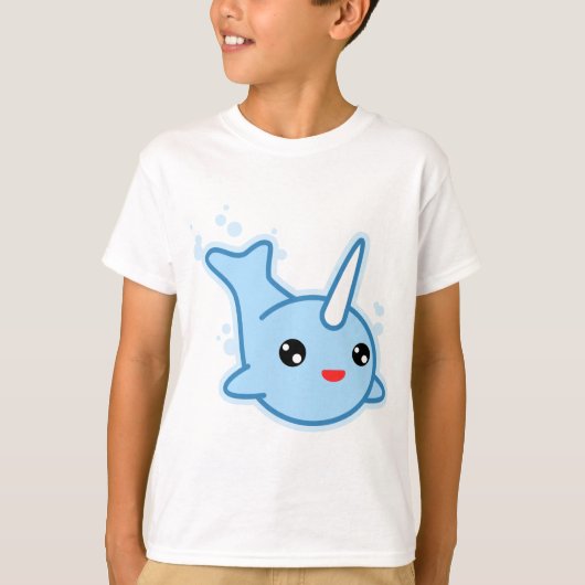 T-shirt Narwhal Kawaii (Devant)