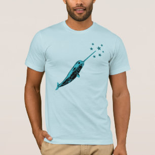 T-shirt Narwhal, licorne du tee - shirt de mer