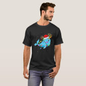 T-shirt Narwhal Lover Xmas Éclairage Père Noël Narwhal Chr (Devant entier)