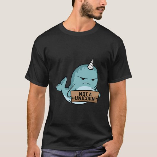 T-shirt Narwhal Pas Une Unicorne Cute Narwhale (Devant)