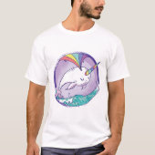 T-shirt Narwhale arc-en-ciel (Devant)