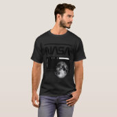 T-shirt NASA - Plan et code-barres de la Lune (Devant entier)