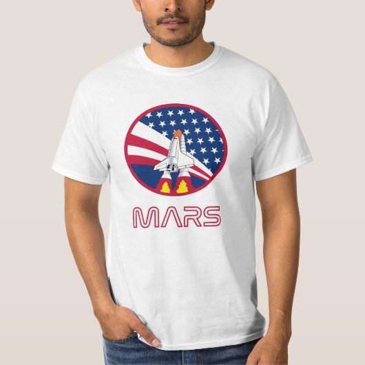 T-shirt Nasa Rocket Ship Mars Space Travel Cadeau (Devant)