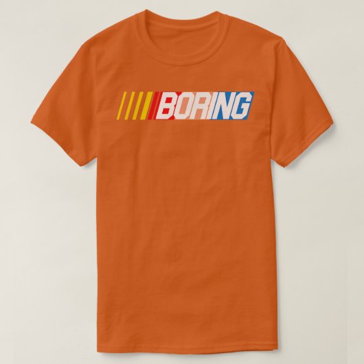 T-SHIRT NASCAR BORING (Design devant)