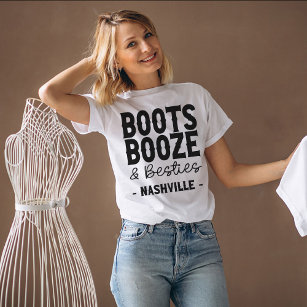 T-shirt Nashville Bachelorette Bottes Besoins Booze Person