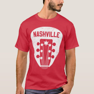 T-shirt Nashville Médaille de Guitare Musique Country Vill