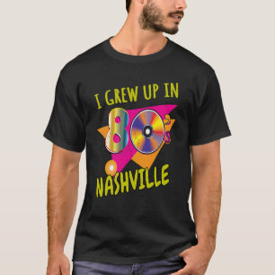 T-shirt Nashville né drôle des années 80 Amour Rétro Eight