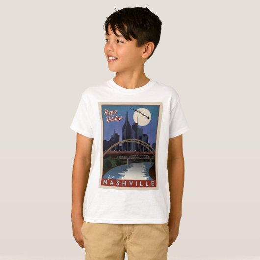 T-shirt Nashville Skyline (Devant entier)