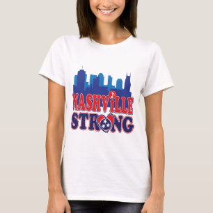 T-shirt Nashville-Strong-Skyline-and-Music-Note