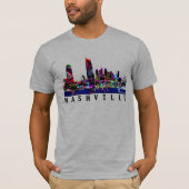 T-shirt Nashville, Tennessee en graffiti (Devant)