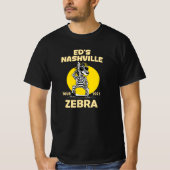 T-shirt Nashville Tour 2025 Zebra Vibes Ed Music Design (Devant)