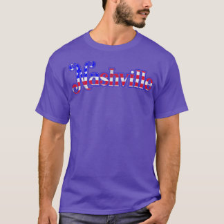 T-shirt Nashville USA Tennessee Country Music American Fla