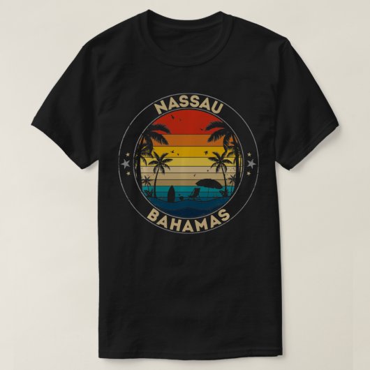 T-shirt Nassau Souvenir Bahamas Rappel (Design devant)