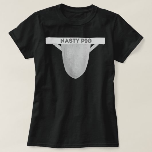 T-shirt Nasty Pig Jock Strap Men Gay Pride Awareness LGBTQ (Design devant)