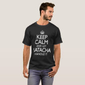 T-shirt Natacha Nom Gardez le calme amusant (Devant entier)