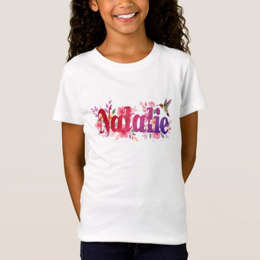 T-Shirt Natalie - Personalised Shirt - For Kids (Devant)