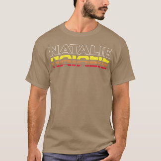 T-shirt Natalie Prénom Drôle Vintage Coucher de soleil Nat