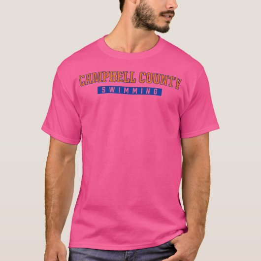 T-shirt Natation au lycée du comté de Campbell (Devant)