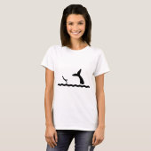 T-shirt Natation avec les baleines (Devant entier)