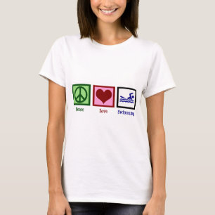 T-shirt Natation d'amour de paix