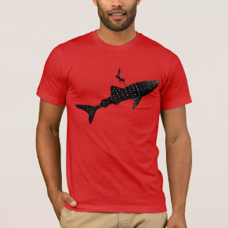T-shirt Natation de requin de baleine - signage arrière de