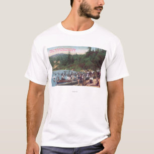 T-shirt Natation et canotage sur la rivière russe