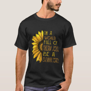 T-shirt Natation Funky Sunflower Chemises Nage Entraîneur 