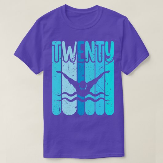 T-shirt Natation Garçons de 20 ans nager (Design devant)