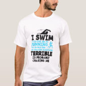 T-shirt Natation - Je nage (Devant)