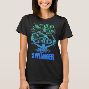 T-shirt Natation Je suis un nageur Je fais plus qu'une che