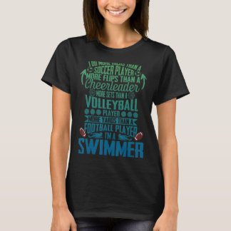 T-shirt Natation Je suis un nageur Je fais plus qu'une che