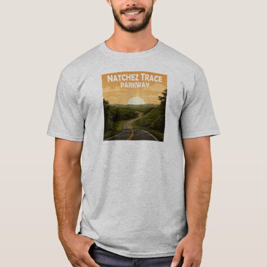 T-shirt Natchez Trace Parkway Mississippi Paysage (Devant)