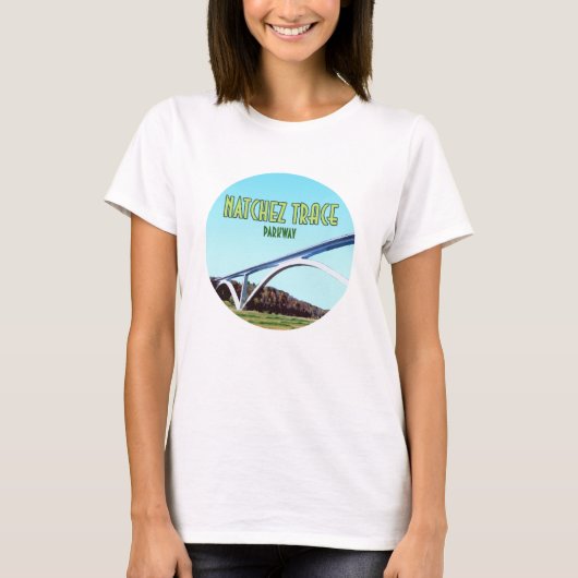T-shirt Natchez Trace Parkway Tennessee Mississippi (Devant)