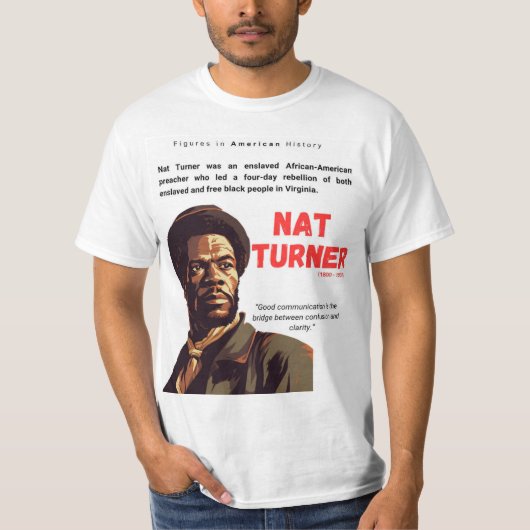 T-shirt NATE TURNER - Figures dans l'histoire américaine T (Devant)