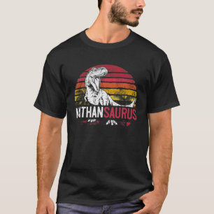 T-shirt Nathan Saurus Funny Personalized Dinosaur T Rex Na