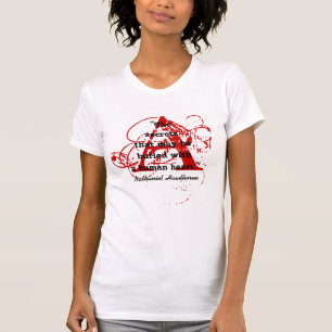 T-shirt Nathaniel Hawthorne Secrets cite une lettre écarla