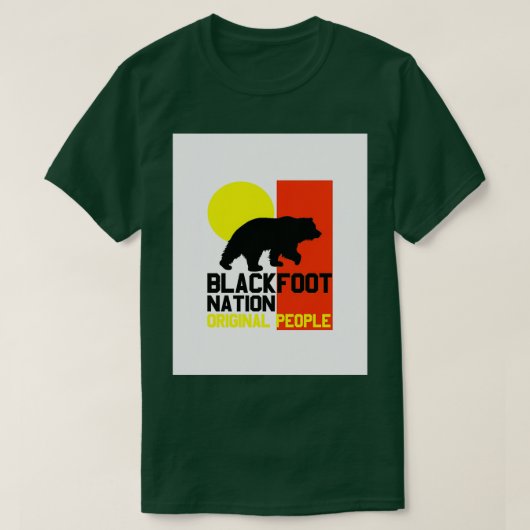 T-shirt NATION BLACKFOOT PEUPLE ORIGINAL 2 Graphique (Design devant)