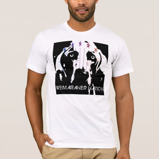 T-shirt Nation de Weimaraner (Devant)