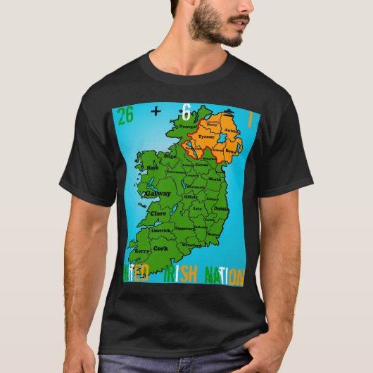 T-shirt Nation irlandaise unie (Devant)