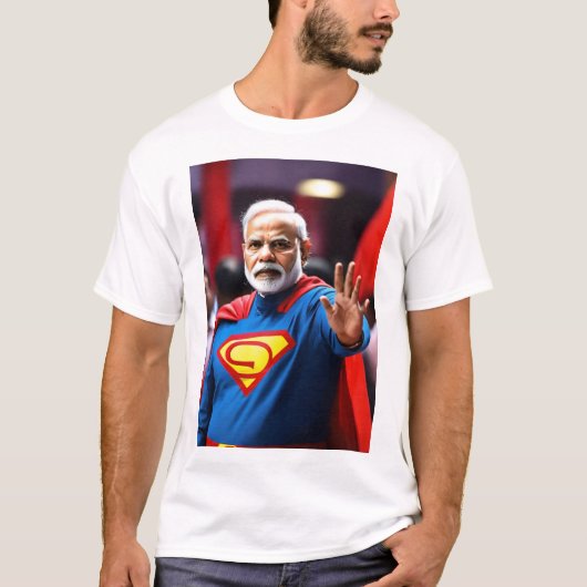 T-shirt Nation Namo : Narendra Modi Inspiré T-Shirt" (Devant)